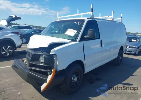 2013 Chevrolet Express 1500 Work Van из США, поврежденный, VIN 1GCSGAFX1D1121926